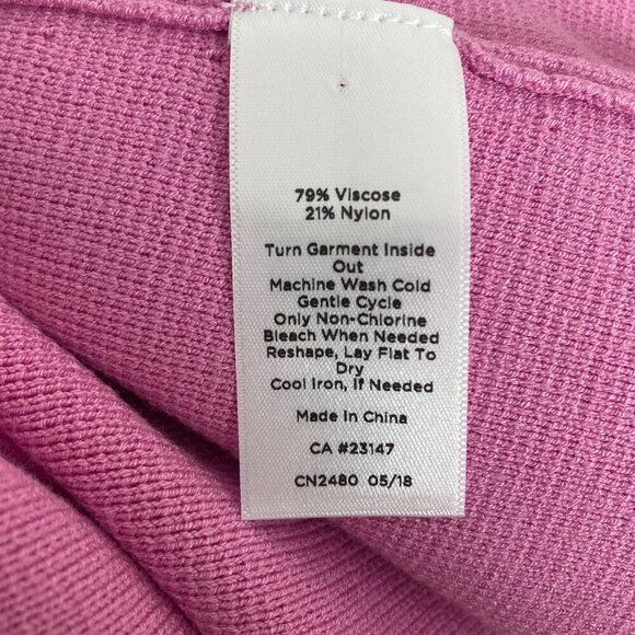 Talbots Pink Ponte Knit Jacket Womens Small Gold Rim Buttons Classic Preppy - Picture 4 of 8